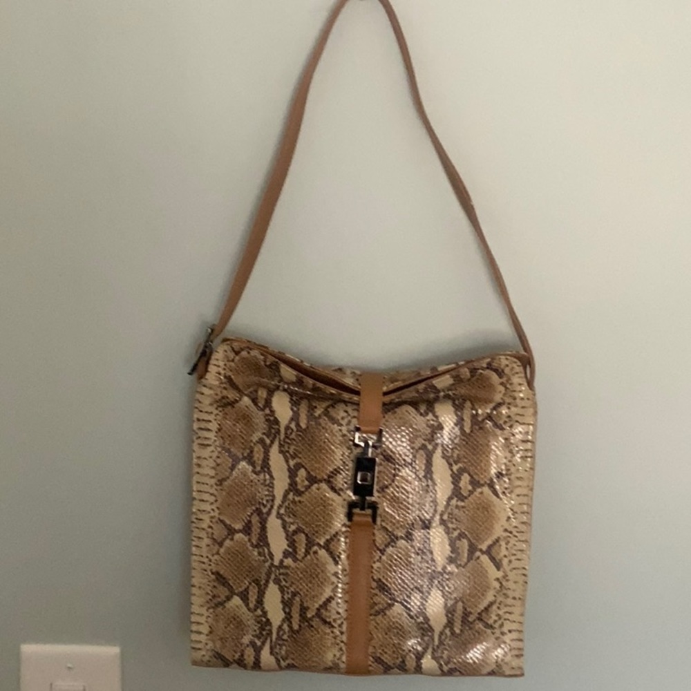 ASHENEIL PURSE SNAKE SKIN & LEATHER  PURSE HIGH END Price firm